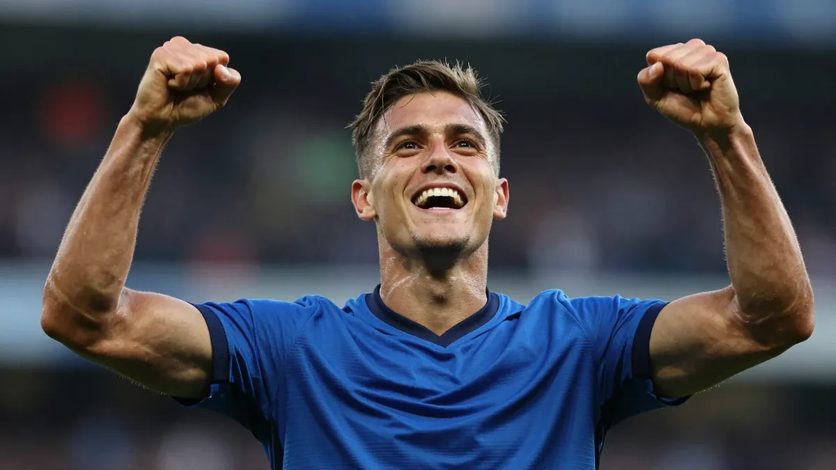 A Reuters Connect image shows St Johnstone's Ruari Paton celebrating a goal in the 21 April Championship match against...