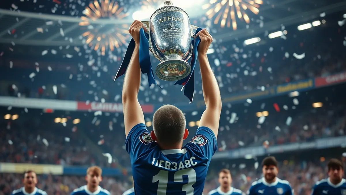 ST Johnstone Celebrate Scottish Championship Title Victory